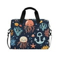 thumbnail image 1 of FORMRS 16" Laptop Bag Carrying Sleeve Case with Handle Travel Shoulder Briefcase, Red Jellyfish, 1 of 8