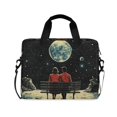thumbnail image 1 of FORMRS 16" Laptop Bag Carrying Sleeve Case with Handle Travel Shoulder Briefcase, Red Sitting on The Moon, 1 of 8