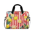 thumbnail image 1 of FORMRS 16" Laptop Bag Carrying Sleeve Case with Handle Travel Shoulder Briefcase, Red Striped Lemon, 1 of 8