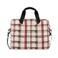 thumbnail image 1 of FORMRS 16" Laptop Bag Carrying Sleeve Case with Handle Travel Shoulder Briefcase, Red Tartan, 1 of 8