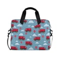 thumbnail image 1 of FORMRS 16" Laptop Bag Carrying Sleeve Case with Handle Travel Shoulder Briefcase, Red Truck Pattern, 1 of 8