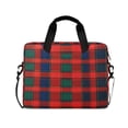 thumbnail image 1 of FORMRS 16" Laptop Bag Carrying Sleeve Case with Handle Travel Shoulder Briefcase, Red and Blue Pattern, 1 of 8