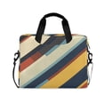 thumbnail image 1 of FORMRS 16" Laptop Bag Carrying Sleeve Case with Handle Travel Shoulder Briefcase, Retro Colorful Stripes, 1 of 8