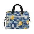 thumbnail image 1 of FORMRS 16" Laptop Bag Carrying Sleeve Case with Handle Travel Shoulder Briefcase, Retro Plaid Lemon, 1 of 8