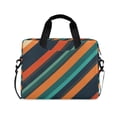 thumbnail image 1 of FORMRS 16" Laptop Bag Carrying Sleeve Case with Handle Travel Shoulder Briefcase, Retro Stripes, 1 of 8