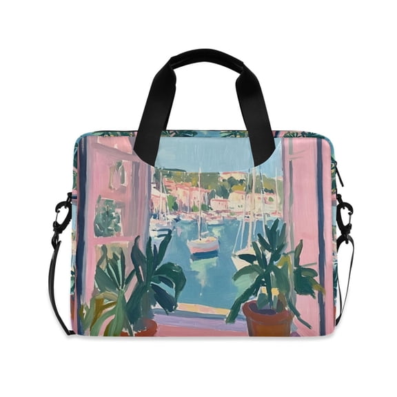 FORMRS 16" Laptop Sleeve Bag Carrying Case with Handle Travel Shoulder Briefcase, Sea Boat