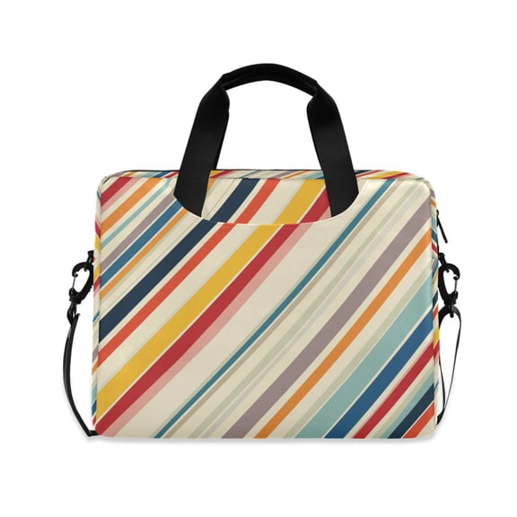 FORMRS 16" Laptop Sleeve Bag Carrying Case with Handle Travel Shoulder Briefcase, Striped Pattern