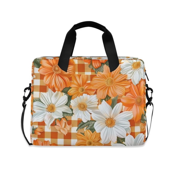 FORMRS 16" Laptop Bag Carrying Sleeve Case with Handle Travel Shoulder Briefcase, Sunny Floral
