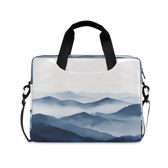 FORMRS 16" Laptop Bag Carrying Sleeve Case with Handle Travel Shoulder Briefcase, Watercolor Mountains