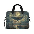 thumbnail image 1 of FORMRS 16" Laptop Bag Carrying Sleeve Case with Handle Travel Shoulder Briefcase, Whale and Moon, 1 of 8