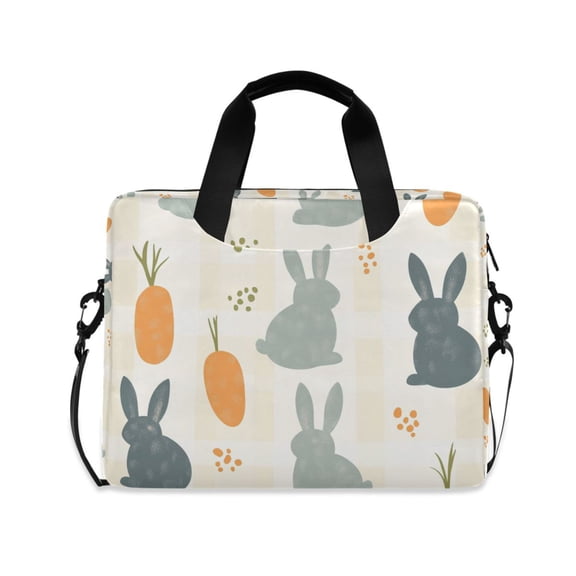 FORMRS 16" Laptop Sleeve Bag Carrying Case with Handle Travel Shoulder Briefcase, Whimsical Rabbits