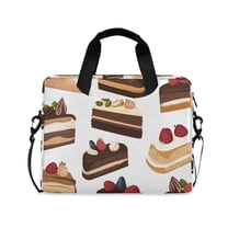 FORMRS 16" Laptop Sleeve Bag Carrying Case with Handle Travel Shoulder Briefcase, White Cakes Pattern