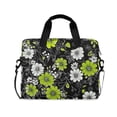 thumbnail image 1 of FORMRS 16" Laptop Bag Carrying Sleeve Case with Handle Travel Shoulder Briefcase, White Flower Pattern, 1 of 8