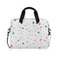thumbnail image 1 of FORMRS 16" Laptop Bag Carrying Sleeve Case with Handle Travel Shoulder Briefcase, White Retro Pattern, 1 of 8