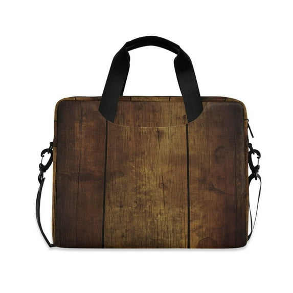 FORMRS 16" Laptop Sleeve Bag Carrying Case with Handle Travel Shoulder Briefcase, Wood Grain