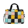 thumbnail image 1 of FORMRS 16" Laptop Bag Carrying Sleeve Case with Handle Travel Shoulder Briefcase, Yellow Checkered Pattern, 1 of 8