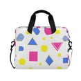 thumbnail image 1 of FORMRS 16" Laptop Bag Carrying Sleeve Case with Handle Travel Shoulder Briefcase, Yellow Retro Round, 1 of 8
