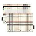 thumbnail image 1 of FORMRS 2 Pack Pencil Pouch for 3 Ring Binder with Clear Window Zipper Case, Beige Plaid Pattern, 1 of 6