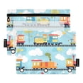 thumbnail image 1 of FORMRS 2 Pack Pencil Pouch for 3 Ring Binder with Clear Window Zipper Case, Cartoon Train Pattern, 1 of 6