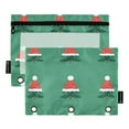 thumbnail image 1 of FORMRS 2 Pack Pencil Pouch for 3 Ring Binder with Clear Window Zipper Case, Christmas Trees, 1 of 6