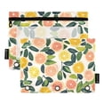 thumbnail image 1 of FORMRS 2 Pack Pencil Pouch for 3 Ring Binder with Clear Window Zipper Case, Citrus Fruits, 1 of 6