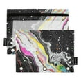 thumbnail image 1 of FORMRS 2 Pack Pencil Pouch for 3 Ring Binder with Clear Window Zipper Case, Colorful White, 1 of 6