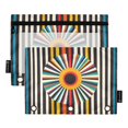 thumbnail image 1 of FORMRS 2 Pack Pencil Pouch for 3 Ring Binder with Clear Window Zipper Case, Geometric Stripes, 1 of 6