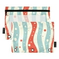 thumbnail image 1 of FORMRS 2 Pack Pencil Pouch for 3 Ring Binder with Clear Window Zipper Case, Light Blue Pattern, 1 of 6