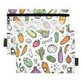 thumbnail image 1 of FORMRS 2 Pack Pencil Pouch for 3 Ring Binder with Clear Window Zipper Case, Purple Vegetables Pattern, 1 of 6