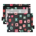 thumbnail image 1 of FORMRS 2 Pack Pencil Pouch for 3 Ring Binder with Clear Window Zipper Case, Red Block Pattern, 1 of 6