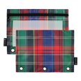 thumbnail image 1 of FORMRS 2 Pack Pencil Pouch for 3 Ring Binder with Clear Window Zipper Case, Red Green Pattern, 1 of 6