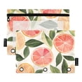 thumbnail image 1 of FORMRS 2 Pack Pencil Pouch for 3 Ring Binder with Clear Window Zipper Case, Watercolor Grapefruit, 1 of 6