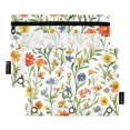thumbnail image 1 of FORMRS 2 Pack Pencil Pouch for 3 Ring Binder with Clear Window Zipper Case, Watercolor Wildflowers Pattern, 1 of 6