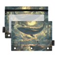 thumbnail image 1 of FORMRS 2 Pack Pencil Pouch for 3 Ring Binder with Clear Window Zipper Case, Whale and Moon, 1 of 6