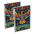 thumbnail image 1 of FORMRS 1-Subject Spiral Notebook 8" x 5" College Ruled 60 Refillable Sheet A5 Hard Cover, 2 Pack, Abstract Eagle, 1 of 7