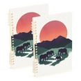 thumbnail image 1 of FORMRS 1-Subject Spiral Notebook 8" x 5" College Ruled 60 Refillable Sheet A5 Hard Cover, 2 Pack, Abstract Elephant, 1 of 7