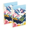 thumbnail image 1 of FORMRS 1-Subject Spiral Notebook 8" x 5" College Ruled 60 Refillable Sheet, 2 Pack, Abstract Mountain, 1 of 7