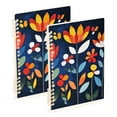 thumbnail image 1 of FORMRS 1-Subject Spiral Notebook 8" x 5" College Ruled 60 Refillable Sheet, 2 Pack, Art Flowers, 1 of 7