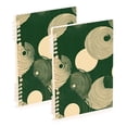 thumbnail image 1 of FORMRS 1-Subject Spiral Notebook 8" x 5" College Ruled 60 Refillable Sheet A5 Hard Cover, 2 Pack, Beige Abstract, 1 of 7
