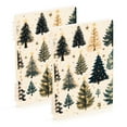 thumbnail image 1 of FORMRS 1-Subject Spiral Notebook 8" x 5" College Ruled 60 Refillable Sheet, 2 Pack, Beige Christmas Trees, 1 of 7