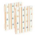 thumbnail image 1 of FORMRS 1-Subject Spiral Notebook 8" x 5" College Ruled 60 Refillable Sheet A5 Hard Cover, 2 Pack, Beige Nautical Pattern, 1 of 7
