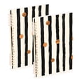 thumbnail image 1 of FORMRS 1-Subject Spiral Notebook 8" x 5" College Ruled 60 Refillable Sheet A5 Hard Cover, 2 Pack, Black Abstract Stripes, 1 of 7