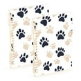 thumbnail image 1 of FORMRS 1-Subject Spiral Notebook 8" x 5" College Ruled 60 Refillable Sheet A5 Hard Cover, 2 Pack, Black Cat Paw, 1 of 7
