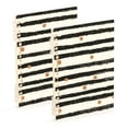 thumbnail image 1 of FORMRS 1-Subject Spiral Notebook 8" x 5" College Ruled 60 Refillable Sheet A5 Hard Cover, 2 Pack, Black Stripes, 1 of 7