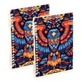thumbnail image 1 of FORMRS 1-Subject Spiral Notebook 8" x 5" College Ruled 60 Refillable Sheet A5 Hard Cover, 2 Pack, Blue Abstract Eagle, 1 of 7