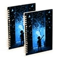 thumbnail image 1 of FORMRS 1-Subject Spiral Notebook 8" x 5" College Ruled 60 Refillable Sheet, 2 Pack, Blue Butterfly, 1 of 7