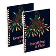thumbnail image 1 of FORMRS 1-Subject Spiral Notebook 8" x 5" College Ruled 60 Refillable Sheet A5 Hard Cover, 2 Pack, Blue Christmas Light, 1 of 7