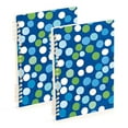 thumbnail image 1 of FORMRS 1-Subject Spiral Notebook 8" x 5" College Ruled 60 Refillable Sheet A5 Hard Cover, 2 Pack, Blue Dots, 1 of 7