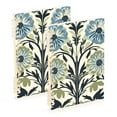 thumbnail image 1 of FORMRS 1-Subject Spiral Notebook 8" x 5" College Ruled 60 Refillable Sheet A5 Hard Cover, 2 Pack, Blue Floral Pattern, 1 of 7