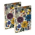thumbnail image 1 of FORMRS 1-Subject Spiral Notebook 8" x 5" College Ruled 60 Refillable Sheet A5 Hard Cover, 2 Pack, Blue Flowers, 1 of 7